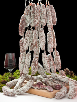 Lucaniche stagionate di struzzo