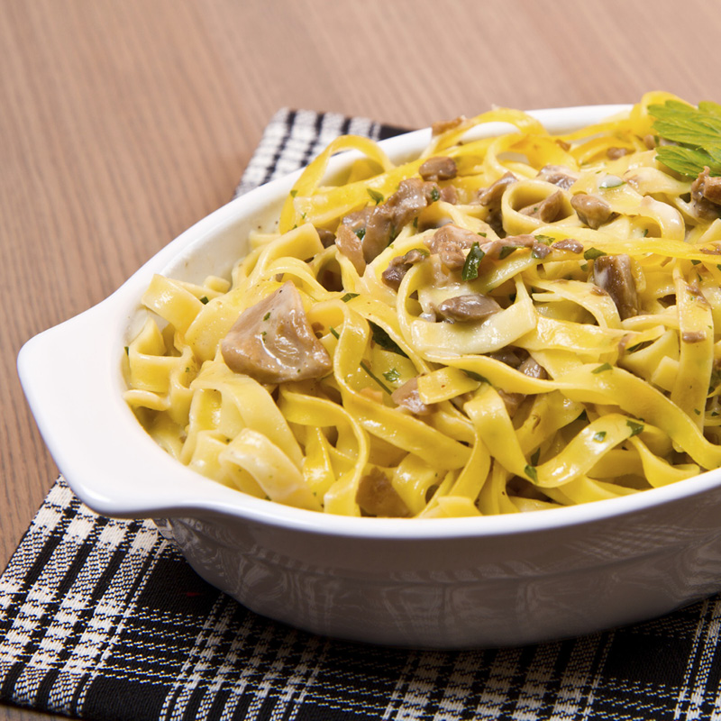 Tagliatelle all’uovo di struzzo